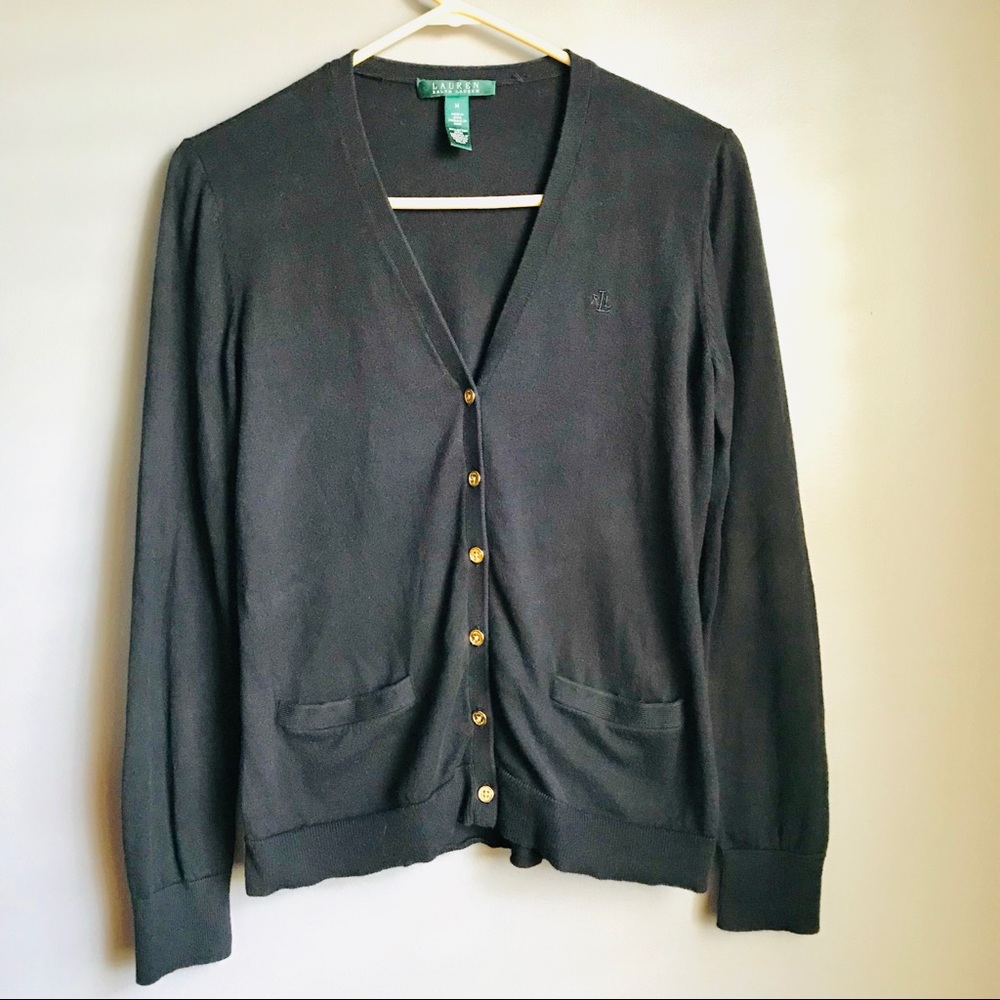 ▪️Ralph Lauren▪️〰️Lauren〰️ Black Cardigan